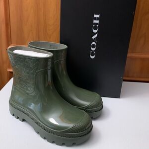 BNIB Coach Rainboots☔️💚